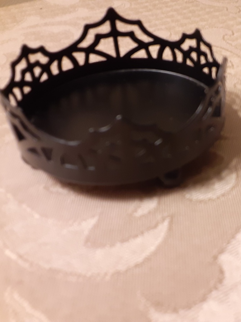 Spider Web Candle Holder with Candle - Picture 3 of 5